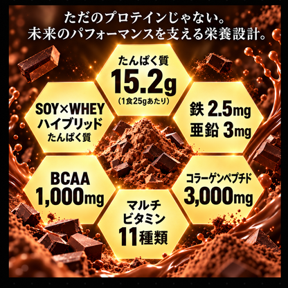 FORWARD FOCUS HYBRID PROTEIN｜チョコレート風味｜1kg（約40回分）